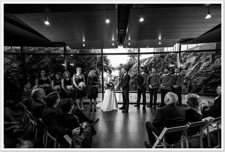 Black Rock Wine Cellar wedding ceremony