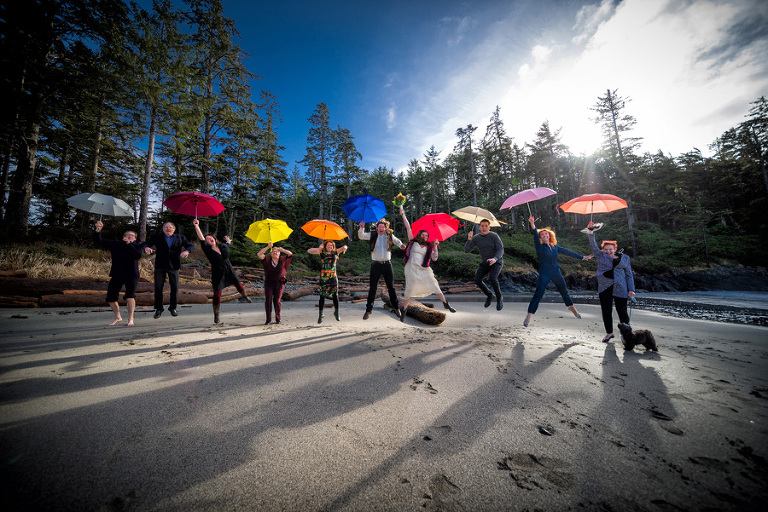 Wya Resort wedding party Ucluelet