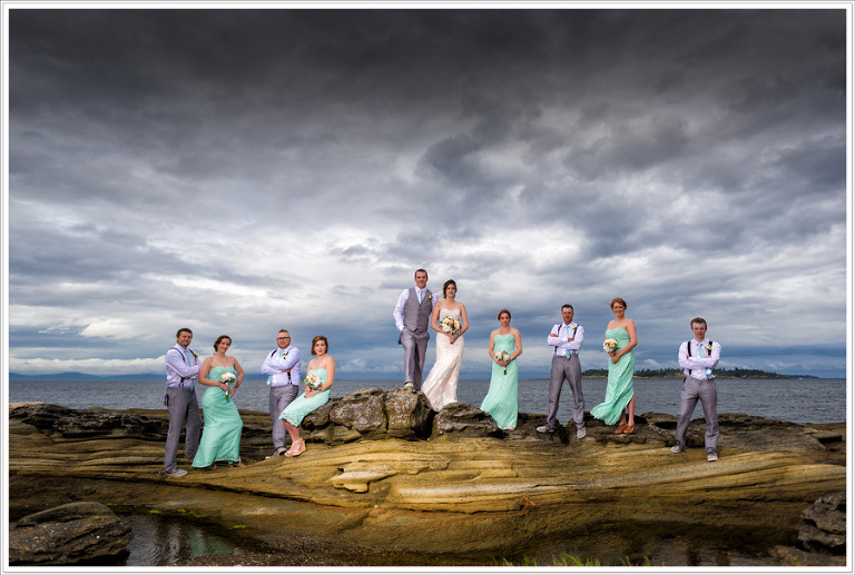 Madrona Point wedding party