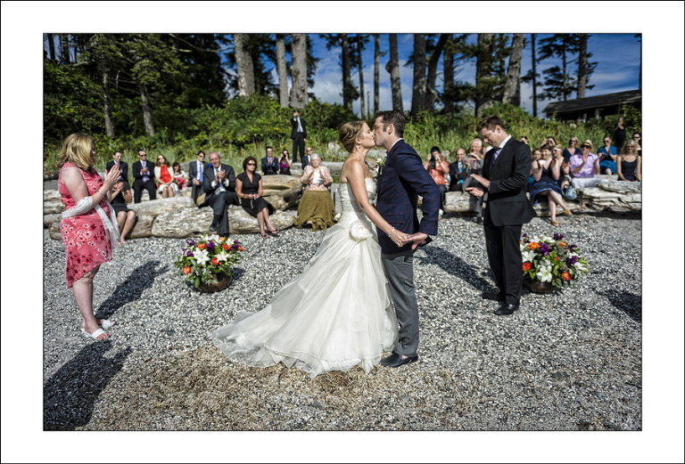 Ucluelet Big Beach wedding photo L&G 2