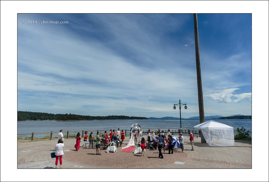 Ladysmith Transfer Beach wedding photo M&M 1