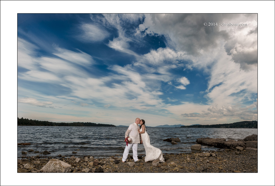 Ladysmith Transfer Beach wedding photo M&M 2